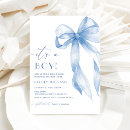 Search for whimsical baby boy shower invitations Bow