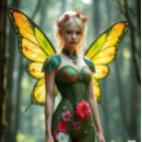 Search for green fairy Decoupage