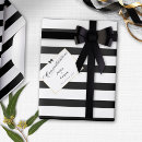 Recherche de rayures noires papier cadeau Pour eux