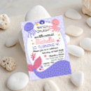 Recherche de little mermaid anniversaire invitations Violet
