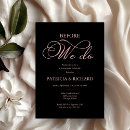 Search for rose gold typography invitations Calligraphy
