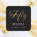 Search for fifty years old stickers Black