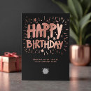 Search for rose gold birthday cards Black