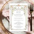 Recherche de cadre mariage menus Floral