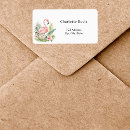 Search for pink flamingo return address labels Tropical