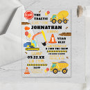 Search for construction square invitations Digger