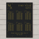 Search for art deco wedding seating charts Black and gold