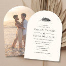 Recherche de palm leaf mariage invitations Plage