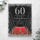 Search for red 60th birthday invitations Silver