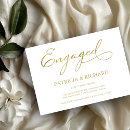 Search for simple engagement party invitations Gold