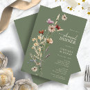 Search for wildflower rehearsal dinner invitations Spring summer fall