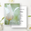 Search for tulips funeral invitations Celebration of life