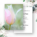 Search for tulips funeral invitations Celebration of life