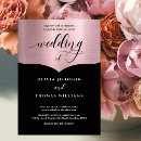 Search for rose gold invitations Black