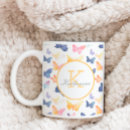 Search for butterflies pattern mugs Cute