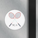 Recherche de badminton magnete Raquette