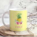 Search for tropical pineapple mugs Luau