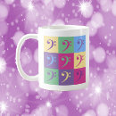 Recherche de symboles de musique tasses Clef
