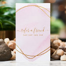 Search for pink and gold referral cards Hair stylist