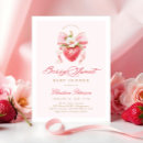 Recherche de sweet baby shower invitations Arc rose
