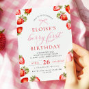 Search for whimsical 1st birthday invitations Pink bow