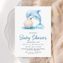 Search for dolphin illustration invitations Under the sea