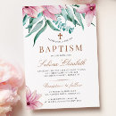 Search for eucalyptus baby christening invitations Modern