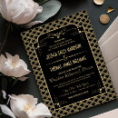 Search for art deco rehearsal dinner invitations Roaring twenties