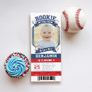 Search for baseball ticket birthday invitations Red blue white