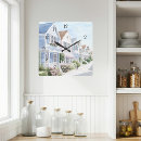 Search for pink kitchen clocks Watercolor