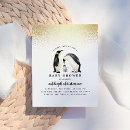 Search for grey baby shower invitations Penguin