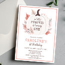 Search for pumpkin is turning one invitations Floral