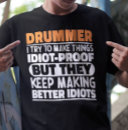 Search for jazz band tshirts Drummer