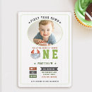 Search for football 1st birthday invitations Watercolor