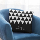 Search for black and white triangles pillows Minimalist