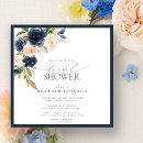 Search for navy and blush bridal shower invitations Floral