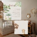 Search for giraffe square invitations Jungle animals