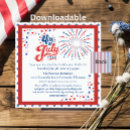 Recherche de quatrième juillet invitations Barbecue