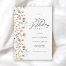 Search for for her 50th birthday invitations Paperless digital download