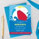 Search for beach ball birthday invitations Summer birthday party