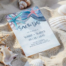 Search for seashells save the dates Ocean