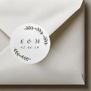 Search for laurel wreath monogram stickers Initials