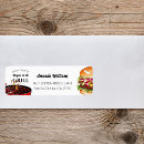 Search for hamburger return address labels Barbecue