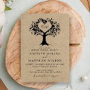 Search for tree rehearsal dinner invitations Rustic