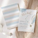 Search for blue hot air balloon invitations Oh baby