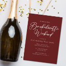 Search for burgundy bachelorette party invitations Simple