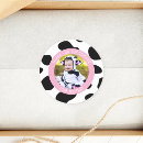 Search for farm birthday party stickers Moo moo