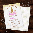 Search for magical unicorn birthday invitations Flowers