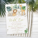 Search for jungle wild one invitations Green