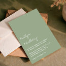 Search for green rehearsal dinner invitations Modern